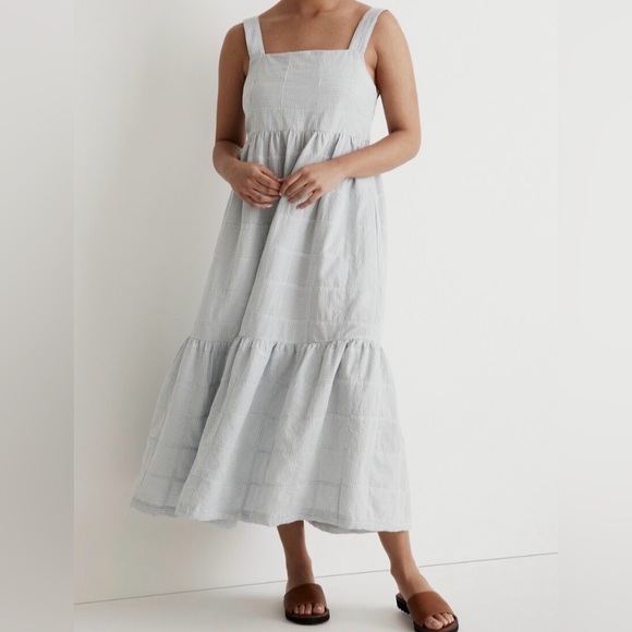 Madewell Dresses & Skirts - MADEWELL Cicely Tiered Midi Dress in Patchwork